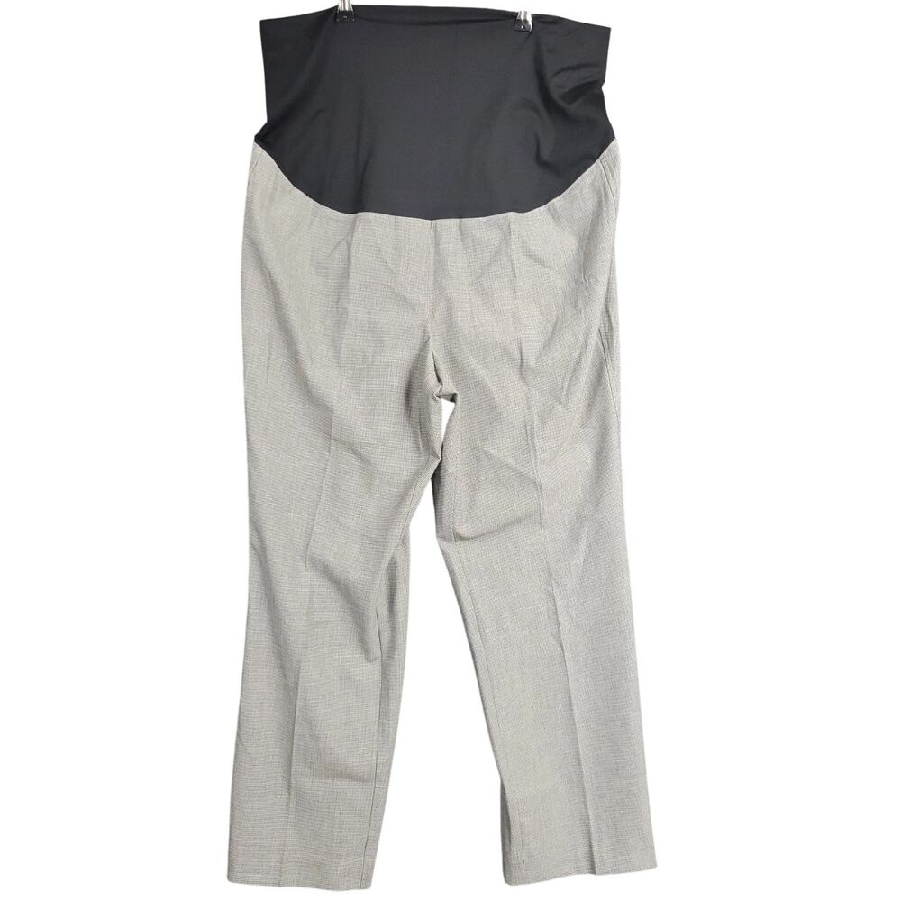 NWT LOFT Gray Straight Leg Ankle Maternity Pants Office Career Trouser SIZE 18